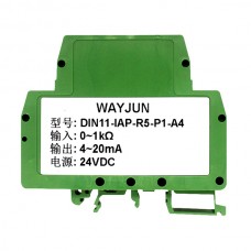 Potentiometer, electronic ruler, resistance signal isolation transmitter (DIN rail mounting) DIN11-IAP-R□-P□-□□