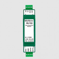 Two PWM duty cycle signals converted to RS485, Modbus RTU module WJ152