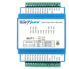 Three-way DI and Ten Road Do Relay Output, RS-485/232 Remote I / O Module WJ71