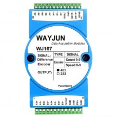 4-channel grating ruler magnetic grating ruler encoder 5MHz high-speed differential signal to RS485/232/WiFi module WJ167