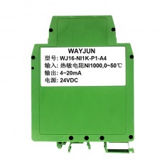 Thermoelectric resistance Ni1000, NTC, PT100, thermocouple, etc. Nonlinear signal isolation transmitter WJ16