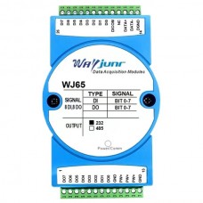 Eighth Road DI Eight Road DO, switch volume isolation to RS-485/232, data collection remote I/O module WJ65