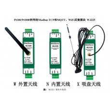 Pt100/Pt1000 to network Modbus TCP and MQTT, WiFi acquisition module WJ325